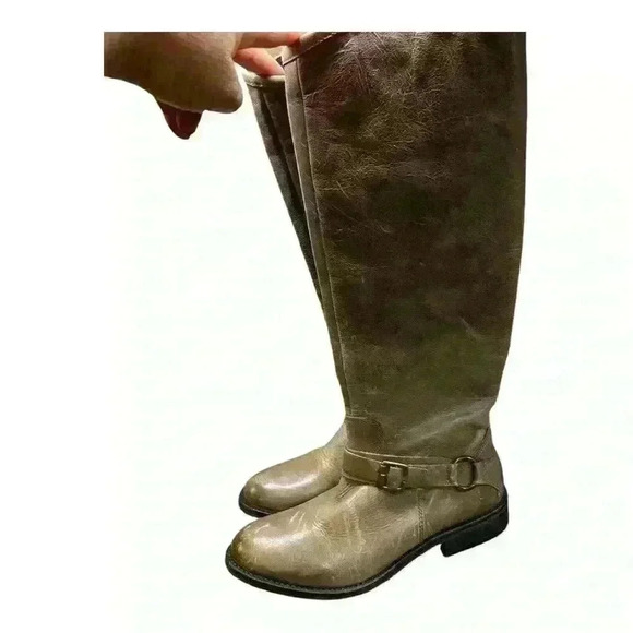 Hinge Dakota Knee High Outer Leather Riding Boots Size 5.5 new - Picture 5 of 14